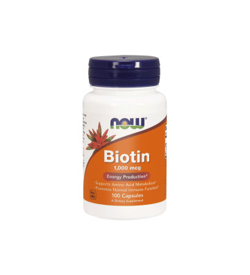 Biotyna 1000 µg (1 mg) 100 szt. - NOW Foods