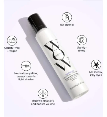 Pianka stylizująca i kontrolująca kolor do włosów blond 200ml - Color WOW 4