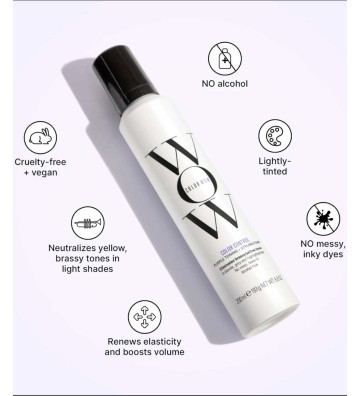 Styling and color control mousse for blonde hair 200ml - Color WOW 4