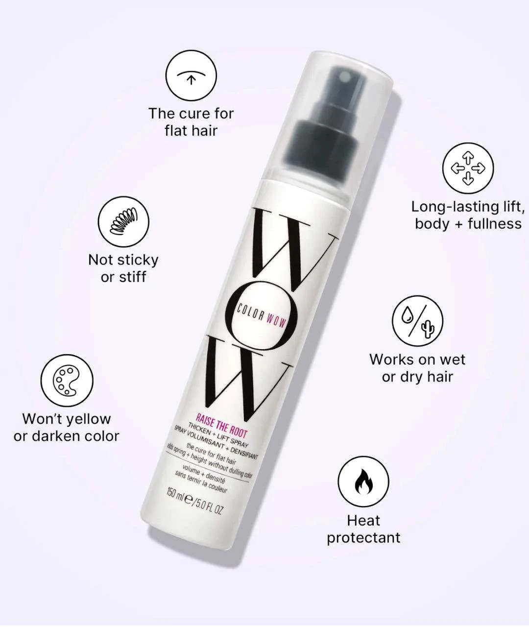 Spray nadający objętości 150ml właściwości