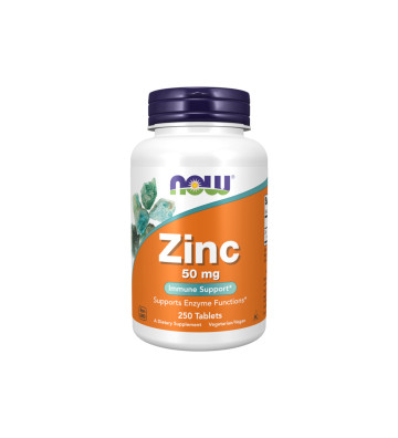Zinc 50 mg (Zinc gluconate). 250szt - NOW Foods