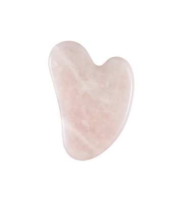 Gua Sha face and neck massage stone pink quartz - Glov