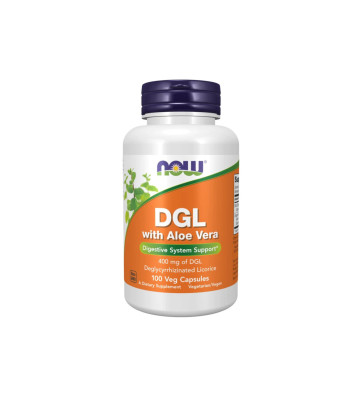 DGL 400 mg z Aloesem 100 szt. - NOW Foods