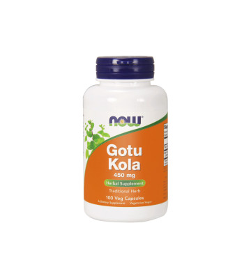 Gotu Kola 450 mg (Wąkrotka Azjatycka) 100 szt. - NOW Foods