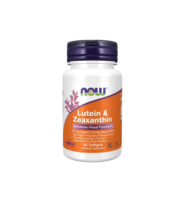 Luteina 25 mg i zeaksantyna 5 mg 60 szt. - NOW Foods 1