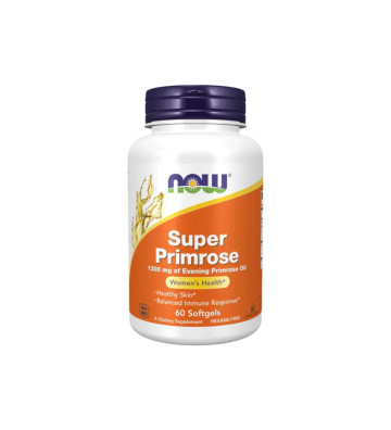 Evening Primrose Seed Oil 1300 mg (Super Evening Primrose) 60 pcs. - NOW Foods 1