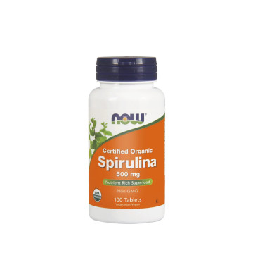Spirulina 500 mg 100 szt. - NOW Foods 1