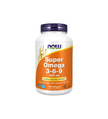 Super Omega 3-6-9 1200 mg 180 - NOW Foods 1