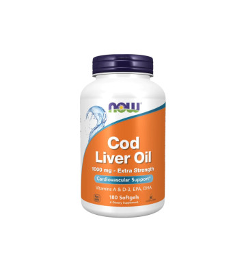 Trane - Cod liver oil 1000 mg 180 - NOW Foods