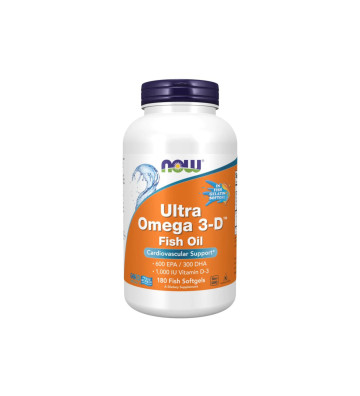 Ultra Omega 3-D™  (Fish Softgels) 180 szt. - NOW Foods 1