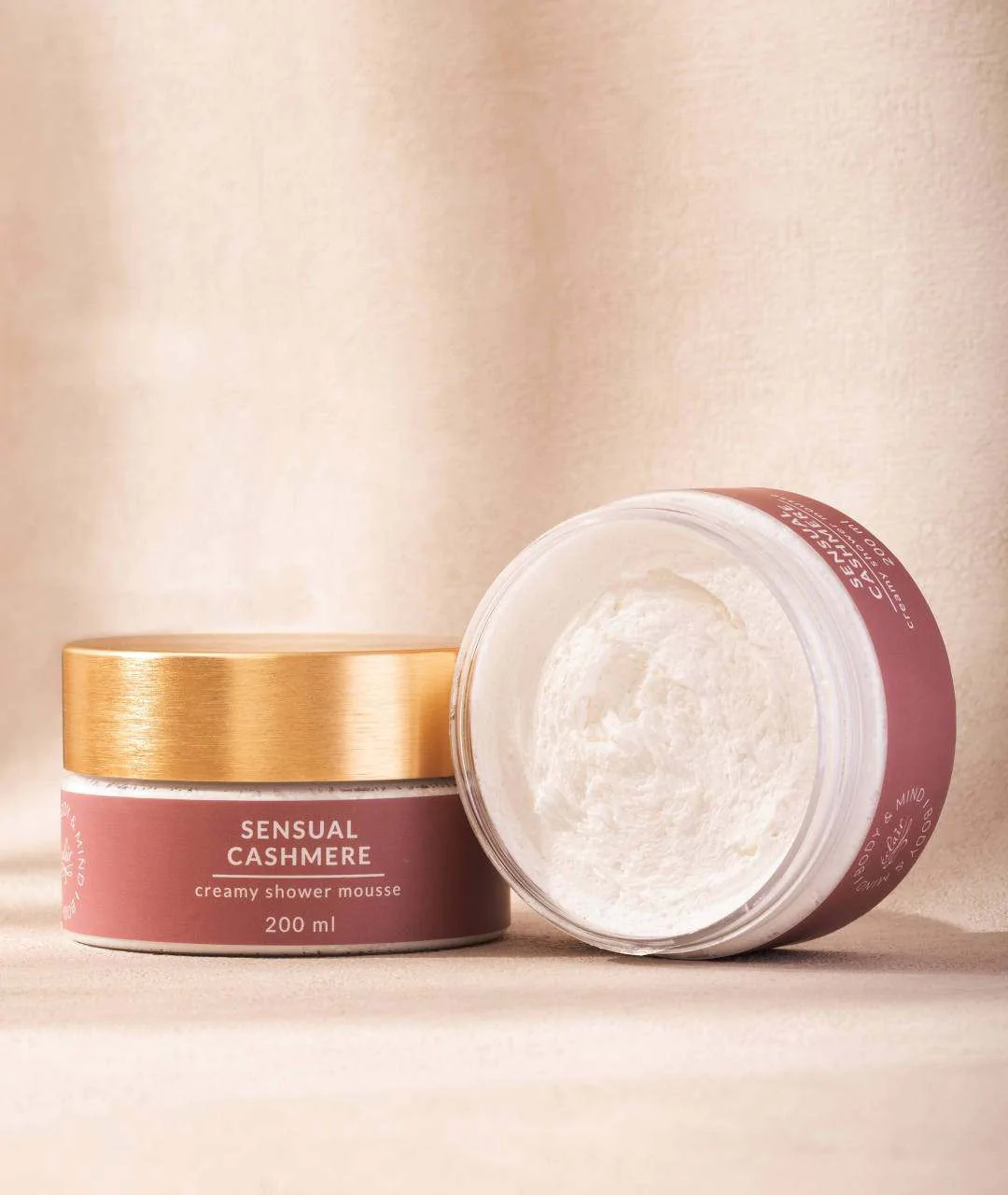 Sensual Cashmere Creamy Shower Mousse - Creamy Body Wash 200ml 2