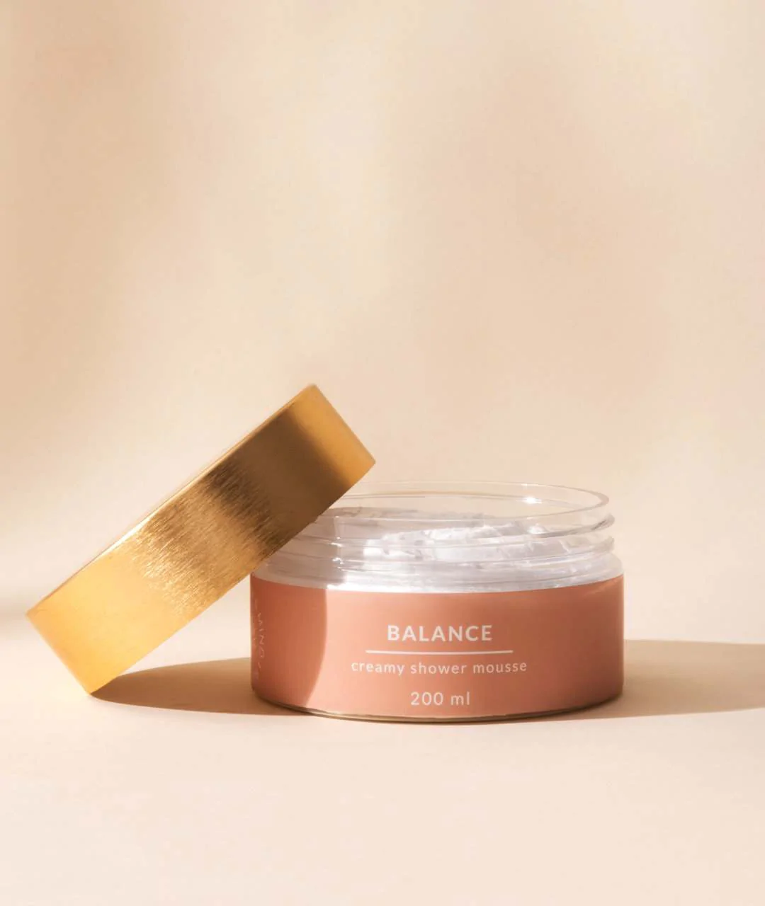 Balance Creamy Shower Mousse - creamy mousse for body and hands 200ml on the side