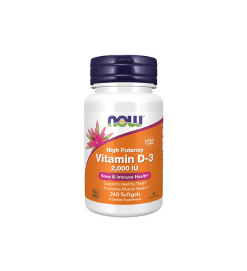 Vitamin D-3 2000 IU. 240 - NOW Foods 1