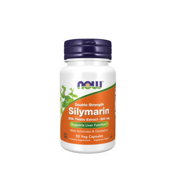 Wyciąg z nasion ostropestu 300 mg  z mniszkiem i karczochem (Silymarin SILYMARIN milk thistle) - NOW Foods