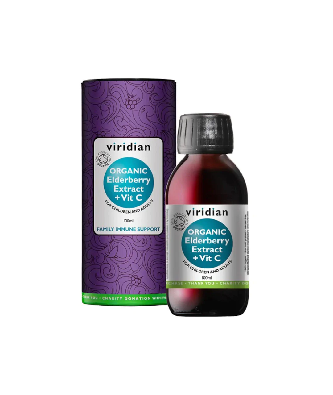 Ekologiczny Ekstrakt z czarnego bzu + witamina C 100 ml