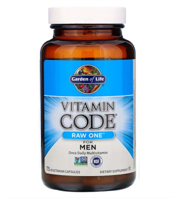 Vitamin Code Raw One for Men - 30 kapsułek wegetariańskich zbliżenie
