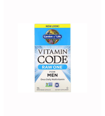 Vitamin Code Raw One for Men - 30 vegetarian capsules. - Garden of Life 2