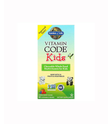 Vitamin Code Kids, Chewable Whole Food Multivitamin For Kids, Cherry Berry - 30 żelków opakowanie