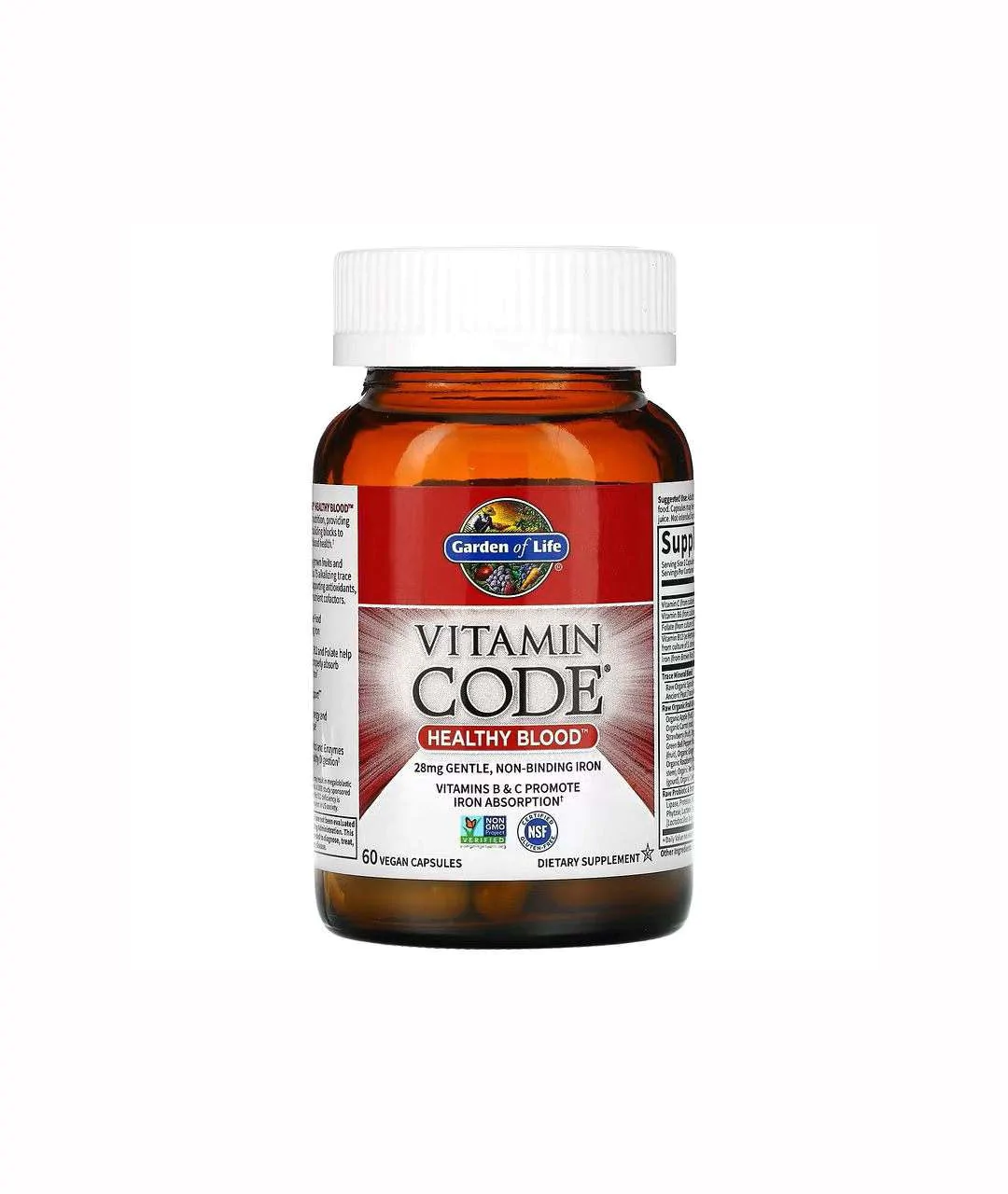 Vitamin Code Healthy Blood - 60 kapsułek wegańskich Vitamin Code Healthy Blood - 60 kapsułek wegańskich