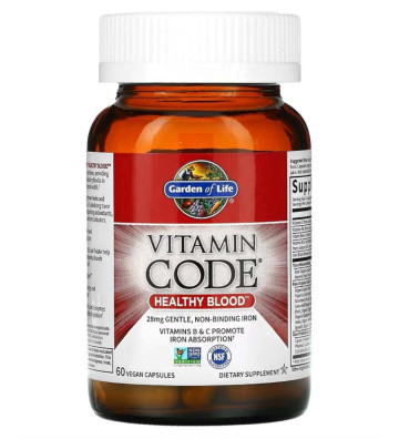 Vitamin Code Healthy Blood - 60 kapsułek wegańskich zbliżenie