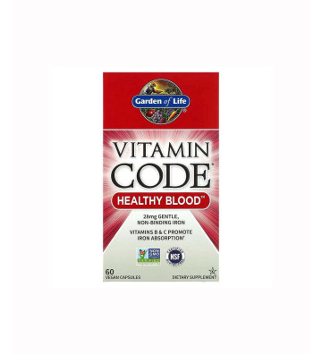 Vitamin Code Healthy Blood - 60 kapsułek wegańskich - Garden of Life 2