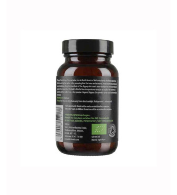 Dietary supplement Slippery Elm Powder Organic - 45 g back.