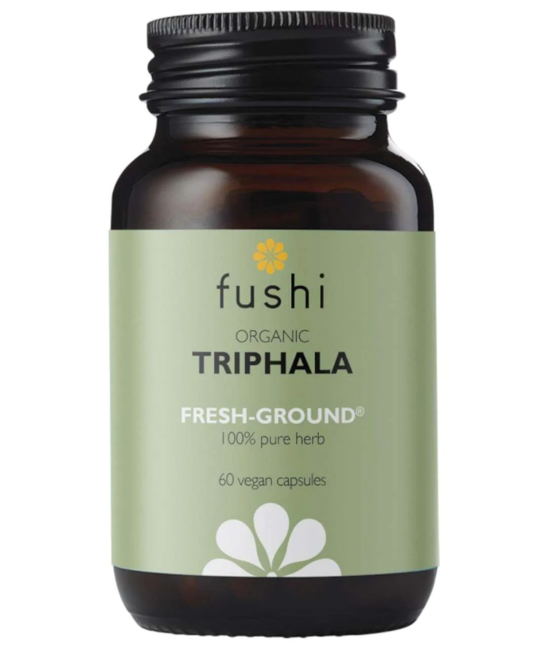 Organic Triphala capsules, freshly ground 60 capsules approximation