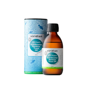 Ekologiczny Olej ze Skandynawskiego Pstrąga Tęczowego 200 ml - Viridian 1