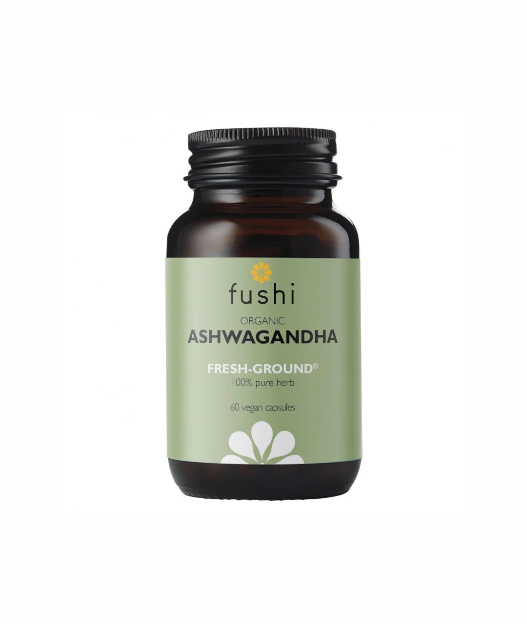 Organiczne Kapsułki Ashwagandha, świeżo mielone 60 kapsułek