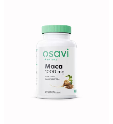 Maca (Nature) dietary supplement, 1000mg - 60 vegan capsules - Osavi