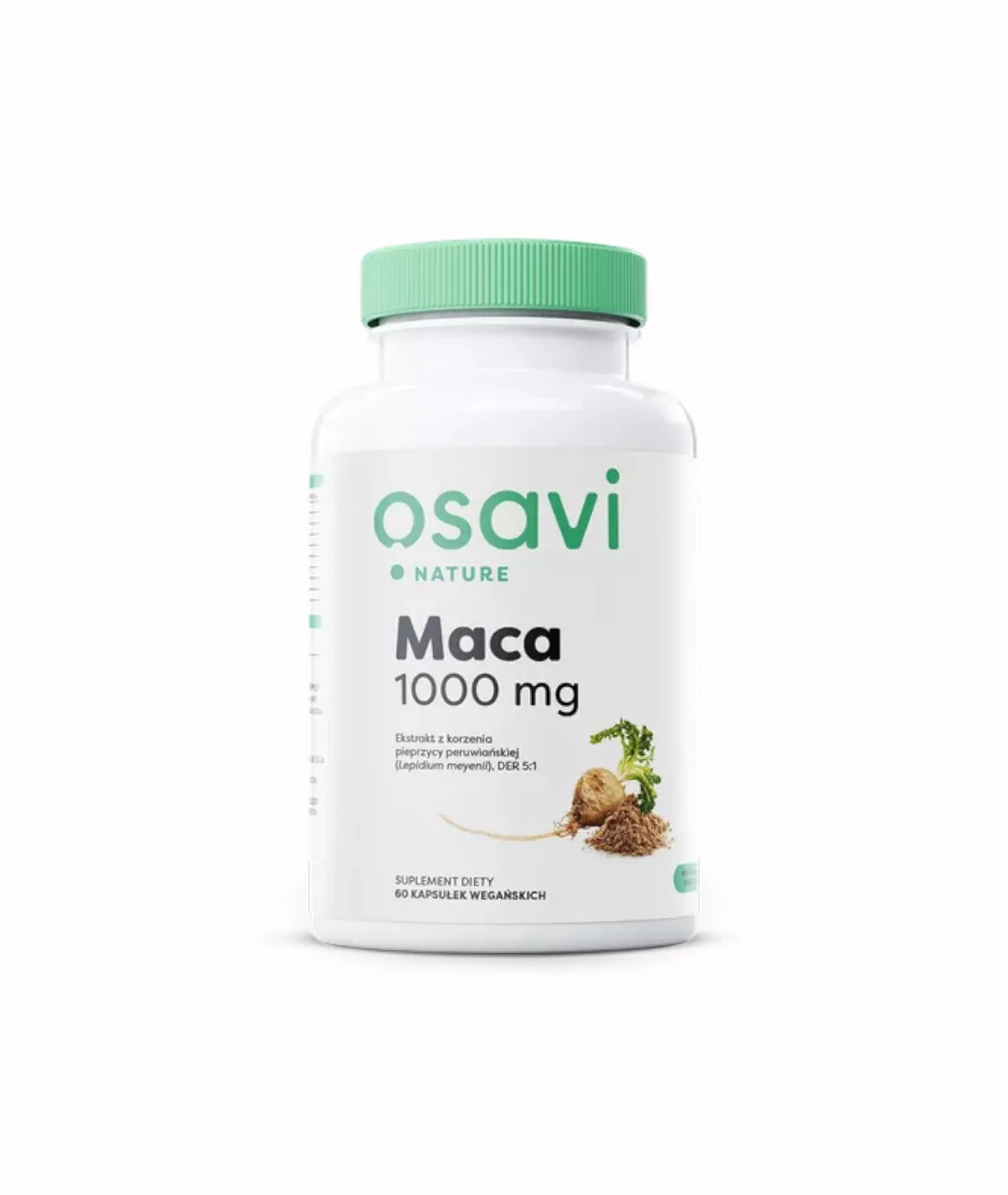 Suplement diety Maca (Nature), 1000mg - 60 kapsułek wegańskich