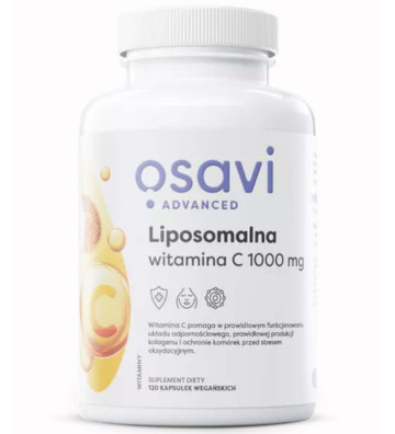 Suplement diety Liposomalna Witamina C, 1000mg - 120 kapsułek wegańskich zbliżenie
