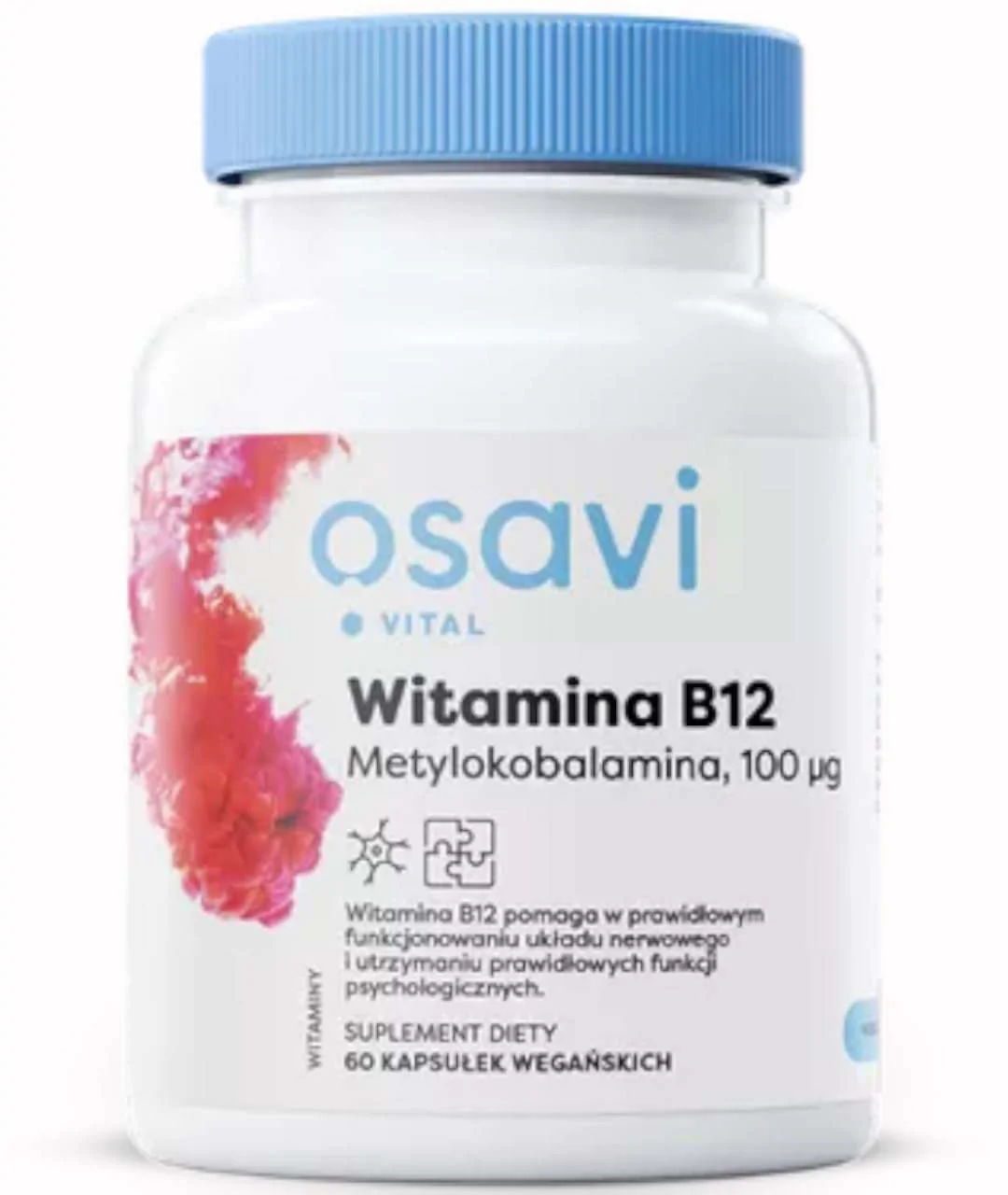 Dietary supplement Vitamin B12 Methylcobalamin, 100mcg - 60 vegan capsules approximation