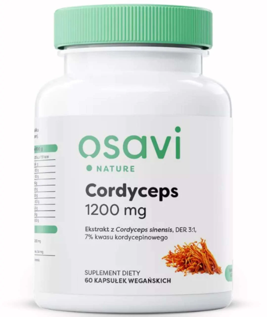 Dietary supplement Cordyceps (Nature), 1200mg - 60 capsules vegan approximation