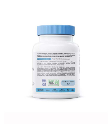 Dietary supplement Melatonin with Valerian and Melissa, 1mg - 60 back vegan capsules