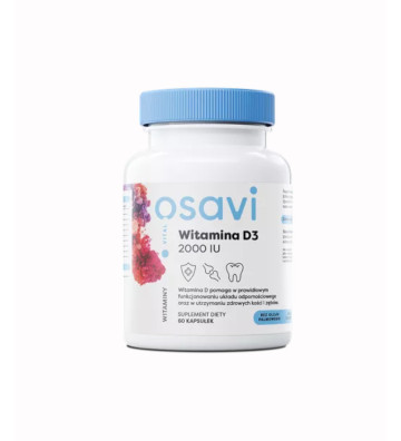 Dietary supplement Vitamin D3, 2000 IU - 60 soft capsules