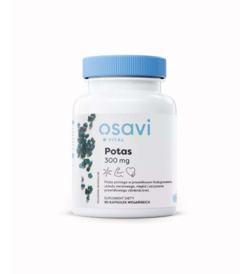 Dietary supplement Potassium, 300mg - 90 vegan capsules - Osavi