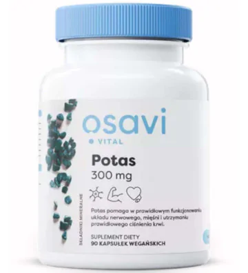 Potas, 300mg - 90 kapsułek wegańskich - Osavi 4