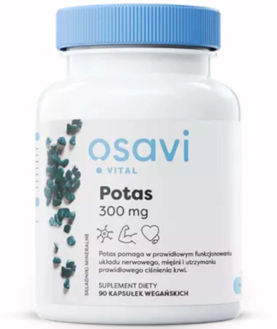 Dietary supplement Potassium, 300mg - 90 capsules vegan approximation