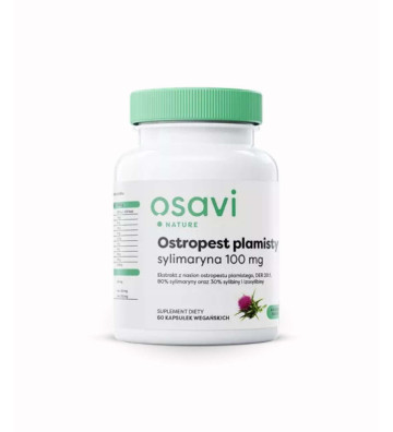 Dietary Supplement Spotted Thistle, Silymarin 100mg - 60 vegan capsules - Osavi