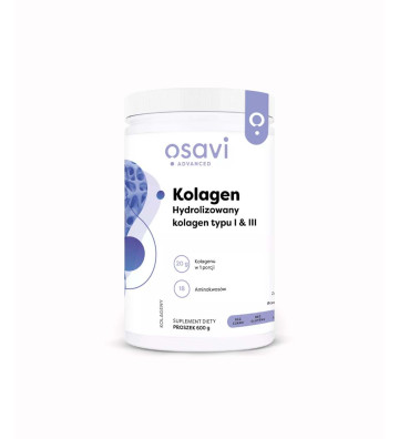 Dietary Supplement Hydrolyzed Collagen Type I & III 600g - Osavi