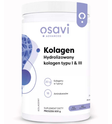 Dietary Supplement Hydrolyzed Collagen Type I & III 600g - Osavi 2