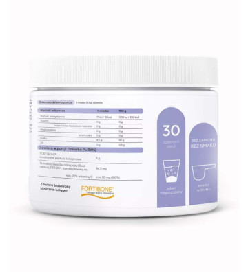 Dietary supplement Collagen Joints and Bones - 150g side.