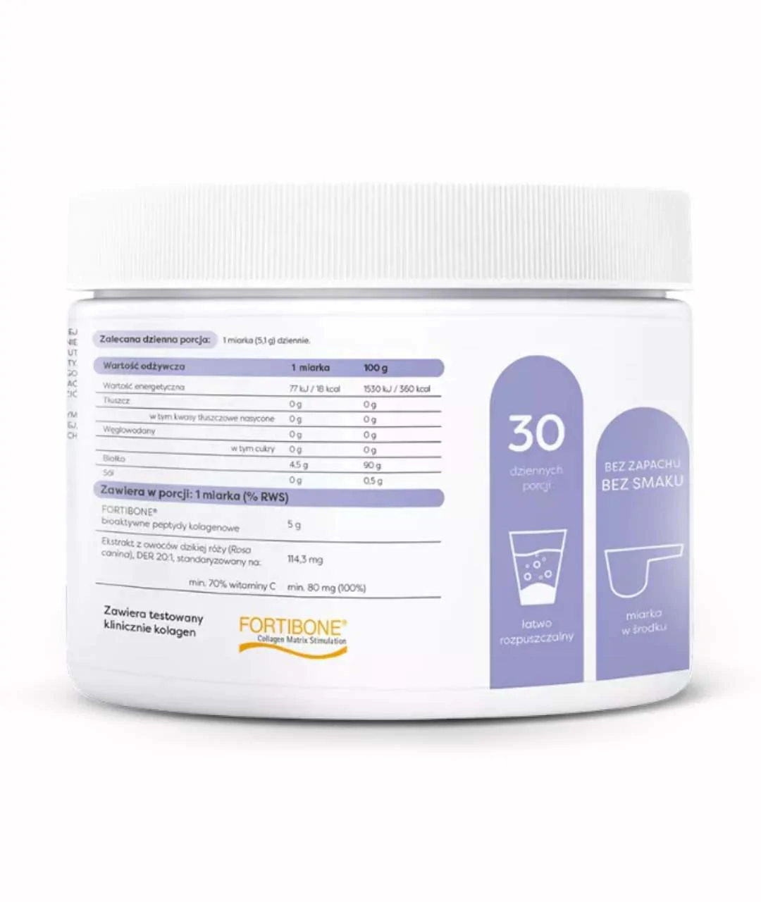 Suplement diety Kolagen Stawy i Kości - 150g bok