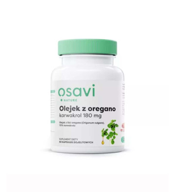 Dietary supplement Oil of Oregano Carvacrol, 180mg - 60 enteral capsules. - Osavi 1