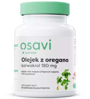 Dietary supplement Oil of Oregano Carvacrol, 180mg - 60 enteral capsules. - Osavi 4
