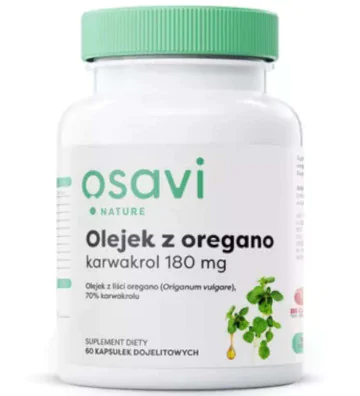 Olejek z Oregano Karwakrol, 180mg - 60 kapsułek dojelitowych - Osavi 4