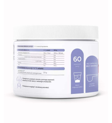 Dietary supplement Collagen Hair, Skin and Nails - 150g side.