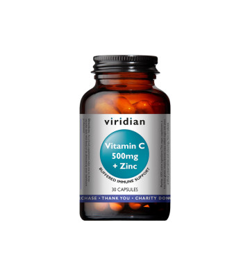 Vitamin C 500mg with zinc 30 pcs. - Viridian
