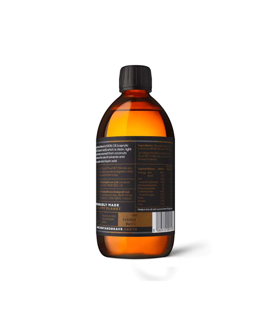 TRUE MCT OIL 500ML side.